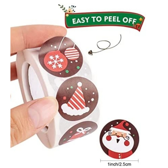 🌈🟩XMAS STICKERS 200~ASSORTED HOLIDAY - Picture 4 of 4